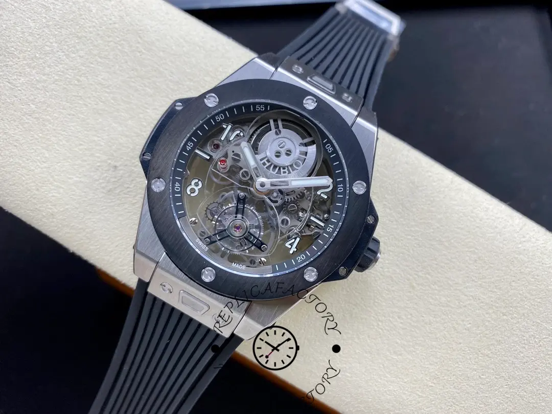 Hublot Big Bang Tourbillon 45mm Black Magic Replica Watch