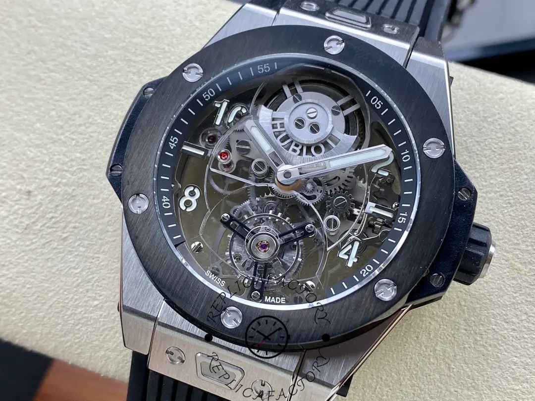 Hublot Big Bang Tourbillon 45mm Black Magic Replica Watch