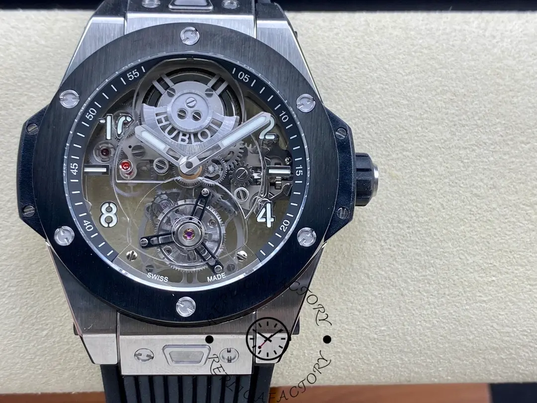 Hublot Big Bang Tourbillon 45mm Black Magic Replica Watch