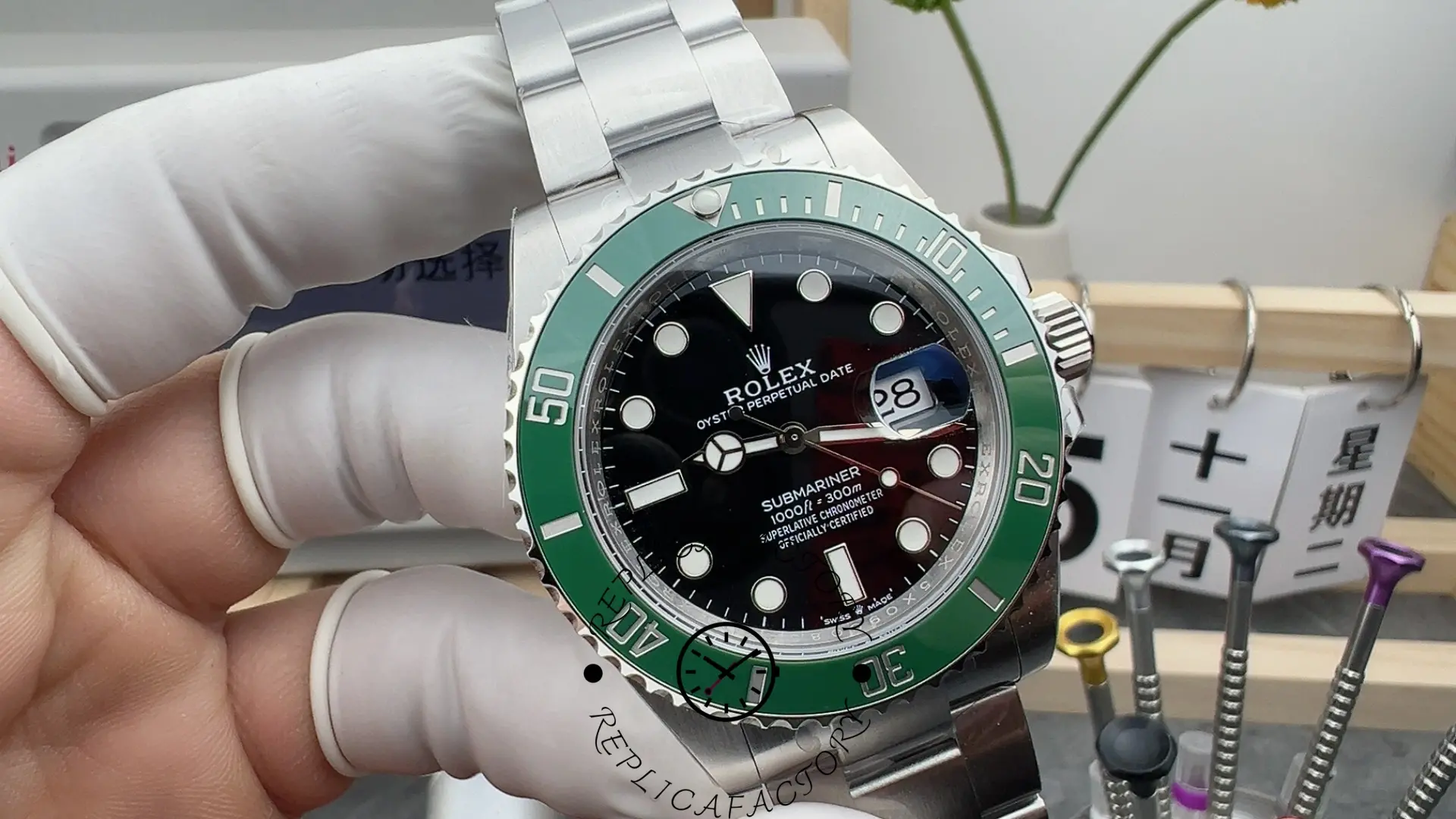 Rolex Submariner 126610LV Green Bezel Black Dial 41mm Mens Watch