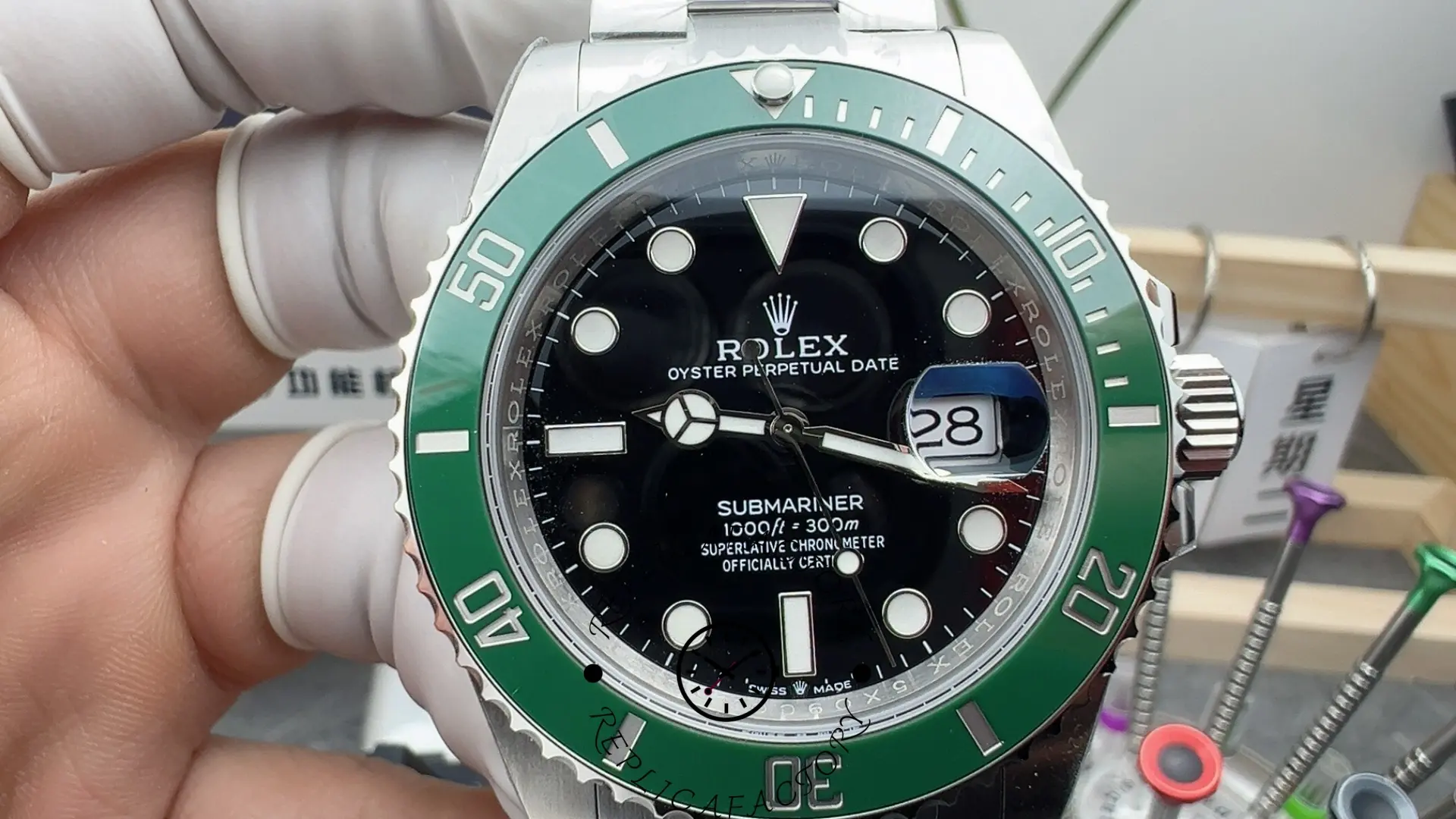 Rolex Submariner 126610LV Green Bezel Black Dial 41mm Mens Watch
