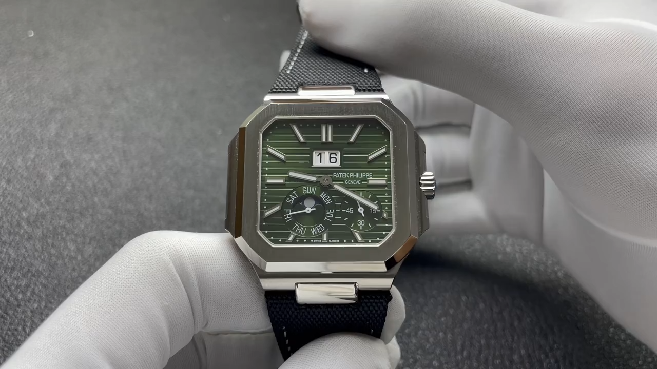 1:1 Clone Patek Philippe Cubitus 5822P Green Dial Watch