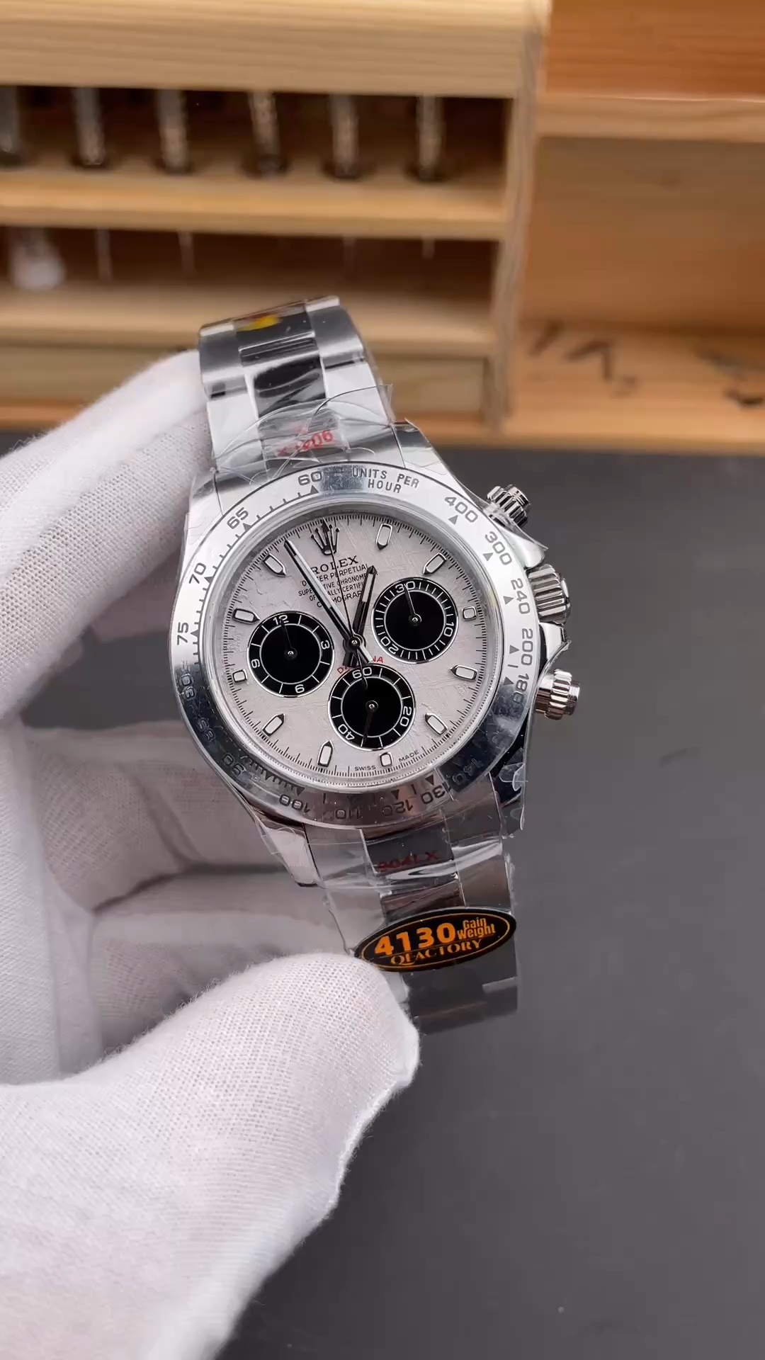 Rolex Cosmograph Daytona 116509 Meteorite Grey Dial 40MM Mens Replica Watch