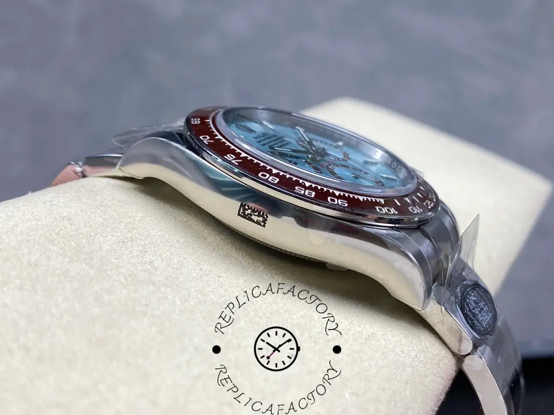 Rolex Platinum Cosmograph Daytona Ice Blue Index Dial Oyster Bracelet 126506 0001