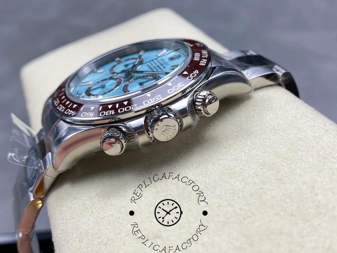Rolex Platinum Cosmograph Daytona Ice Blue Ice Blue Diamond Baguette Mark 126506 0002