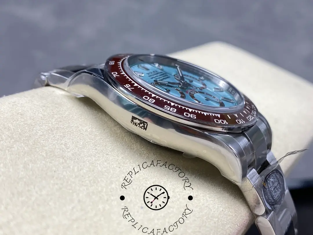 Rolex Platinum Cosmograph Daytona Ice Blue Ice Blue Diamond Baguette Mark 126506 0002