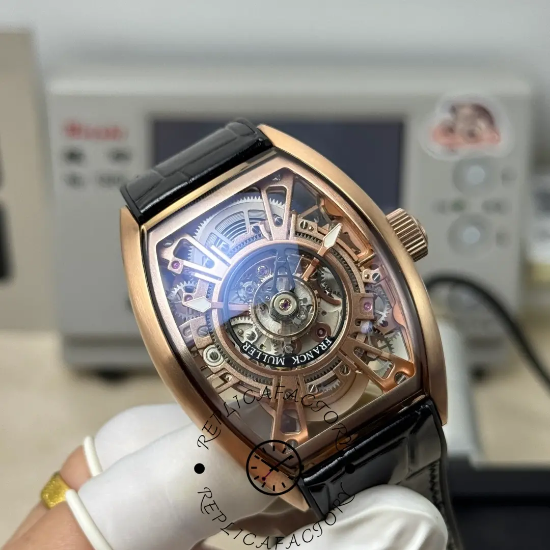 Franck Muller V45 CX Tourbillon 1:1 Clone Skeleton Watch