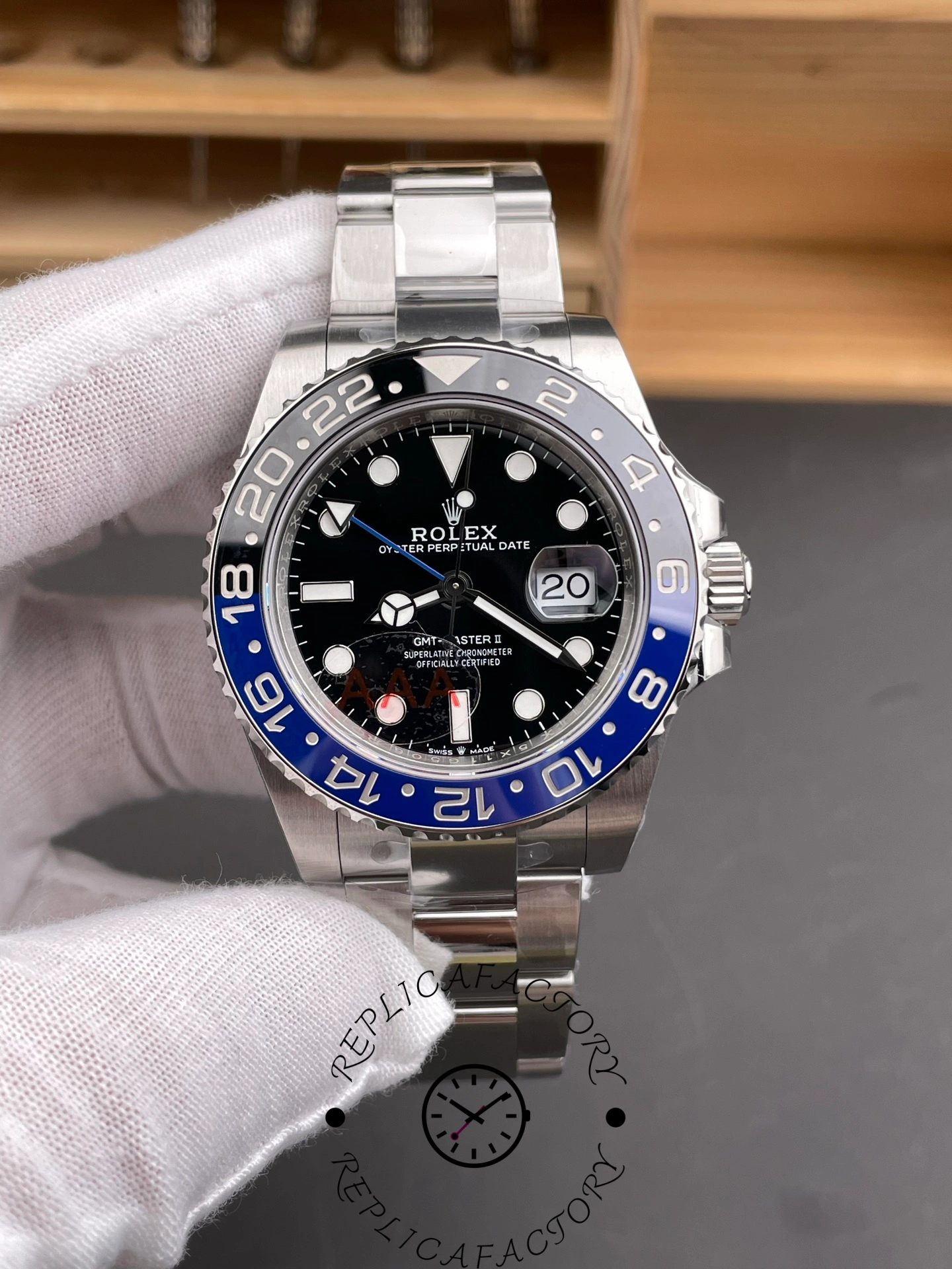 Rolex GMT-Master II 126710BLNR 0003 Black Dial Stainless Steel 40MM Mens Replica Watch