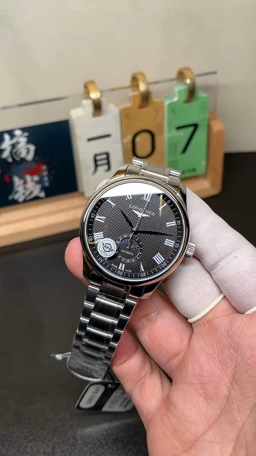 Longines L2.919.4.51.6 Master Collection 42 Moonphase Replica Black Roman - Video